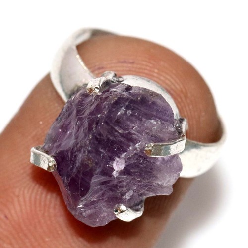 Anello grezzo ametista