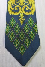 GIANNI VERSACE SETA SILK TIE CRAVATTA NECKTIE MADE ITALY VINTAGE BAROQUE NO TAG