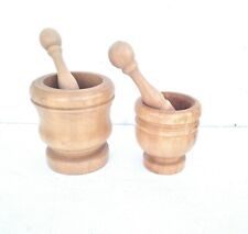 Mortaio Con pestello  in legno