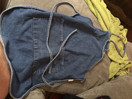 Grembiule denim con - grembiule, tasche