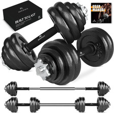 15 20 30KG Pesi Palestra Manubri Regolabili, Set Bodybuilding Attrezzi Bilancier