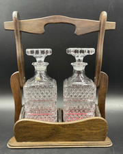 Set bottiglie bottiglia whisky cognac brandy liquori cristallo molato CALB