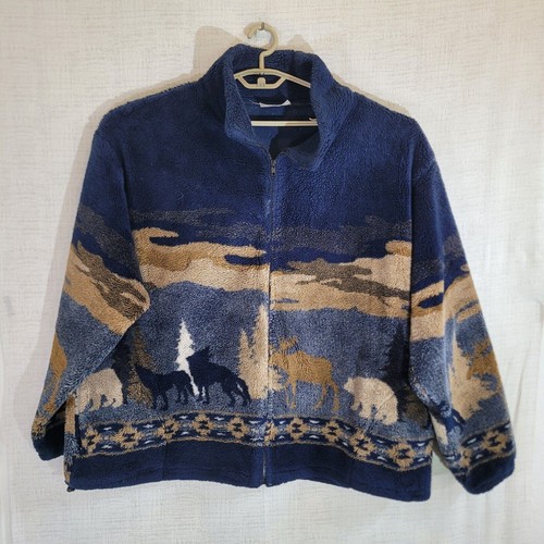 Giacca pile vintage - vintage, nera