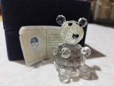 ORSO IN VETRO CRISTALLO TIPO SWAROVSKI HARMONY CON ASTUCCIO