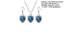 collana e orecchini x donna in