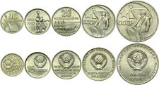 Russia cccp lotto 5 monete - -,