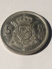  Moneta spagna 5 ptas pesetas 1975 Espana Juan Carlos 