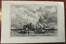 1840 litografia veduta - 1840,