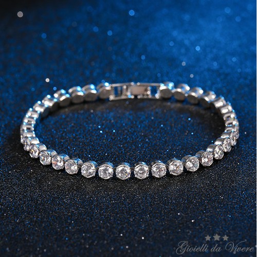 Bracciale tennis argento - tennis,