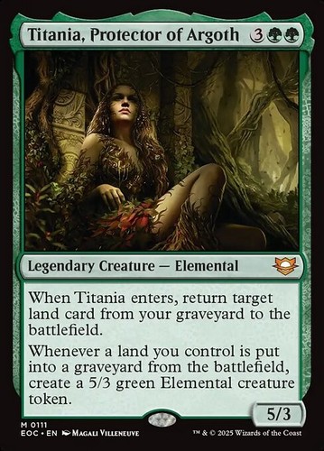 Magic card english titania - card,