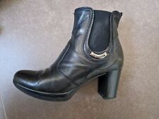 STIVALETTI IN PELLE NERE - MARCHIO NERO GIARDINI DONNA TG. 37 MADE IN ITALY