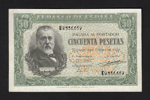 Pesetas 1940 serie - 50,