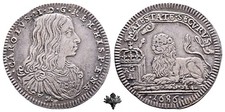 NAPOLI Carlino 1686 ARGENTO Carlo II di Spagna