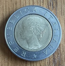 1991-R Italy 500 Lire Highly