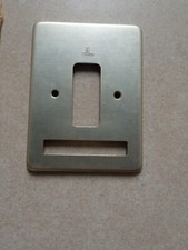 4 Placche mostrine vintage placca alluminio anodizzato interruttore BTicino NEW