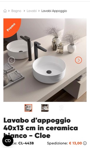 Lavabo bagno appoggio - lavabo, da