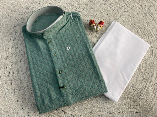 Decent fabric kurta pajama - fabric,