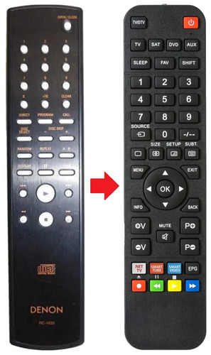 Telecomando adatto per - , denon
