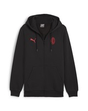  Ac Milan Puma Giacca Tuta felpa cappuccio UOMO Nero 2024 25 Essentials HD FZ 