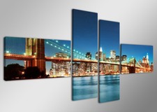 Quadro su tela Quadri moderni New York 160 x 70 cm 4 tele modello : XXL 6525