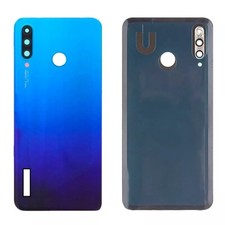 VETRO POSTERIORE PER HUAWEI P30 LITE 48MPX MAR-LX1M LX2J BACK COVER BLUE + SPED