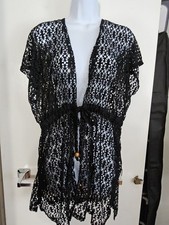 Beach Pareo Black Size M