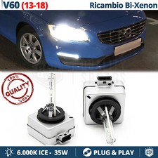 2 Lampadine BIXENON D3S PER Volvo V60 I RICAMBIO Luci 35W 6000K HID GHIACCIO