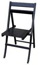 1970 ZANOTTA- ETTORE MORETTI- MORETTINA X6 SEDIE PIEGHEVOLI LACCATE NERE