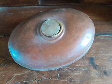 Antico Scaldaletto In Rame Ovale Misure 30 X 20