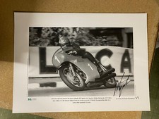 Giacomo Agostini firmato edizione limitata stampa con Prova