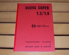 Alfa Romeo Giulia Nuova Super 1.3 - 1.6 Manuale officina workshop manual