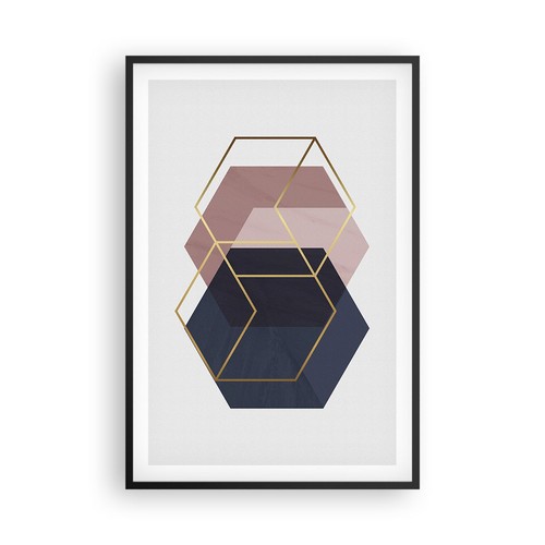 Poster 61x91cm esagoni moderni - poster,