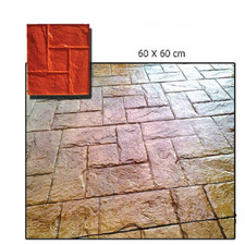 Stampo Pavimenti Stampato Cemento "STAMPO CASTELLO RUFFO" 60X60 CM