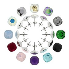 Orecchini a perno quadrato in