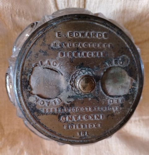 Raro doppio calamaio vetro - calamaio,