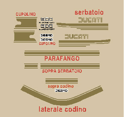 Ducati 900 super - 900, sport