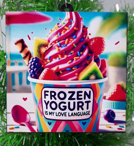 Ornamento frozen yogurt - frozen,