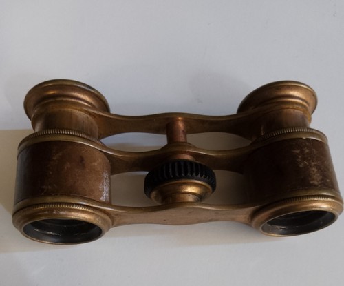 Vintage brass field glasses - brass,