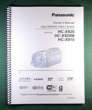Panasonic x920 manuale - panasonic, hc-x920