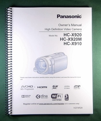 Panasonic x920 manuale - panasonic, hc-x920
