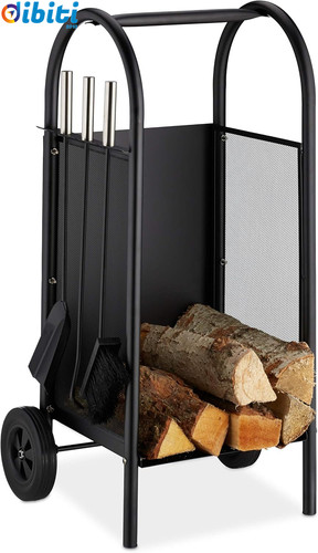 Carrello portalegna con - con, 3