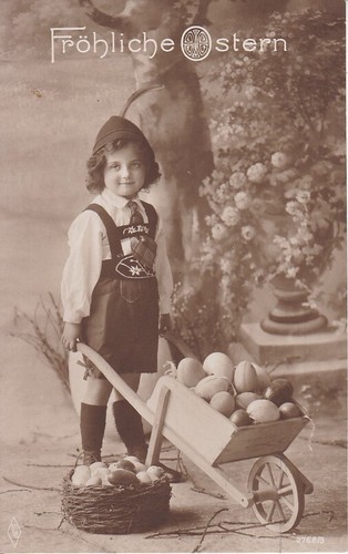 Antica cartolina pasqua - antica,