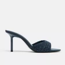 Sandali mule donna blu tacco - donna,