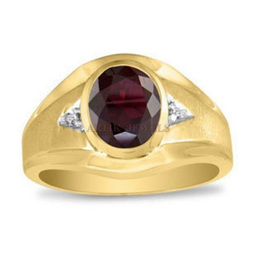 Naturale granato gemma con oro - naturale,