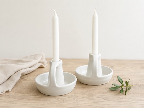Portacandele ceramica - in,