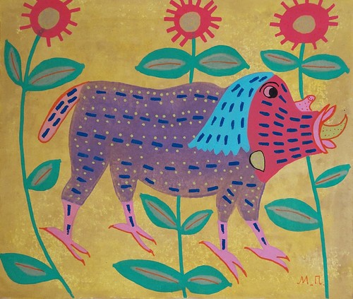Quadro arte popolare ucraina