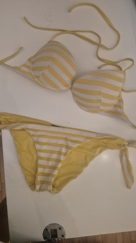 Bikini tezenis giallo bianco - bikini, e