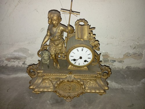 Antico orologio bronzo - antico, su