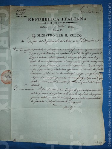 H8673 foglio 1803 - foglio, ministro