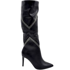 Stivale donna nero - , pelle